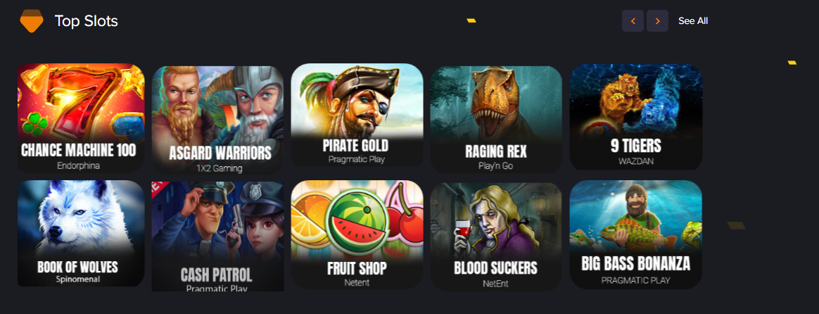 Freshbet casino game options