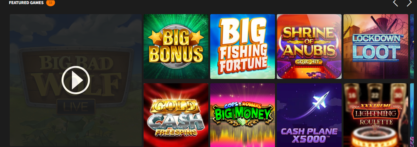 quinnbet casino game options