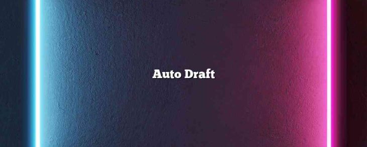 Auto Draft